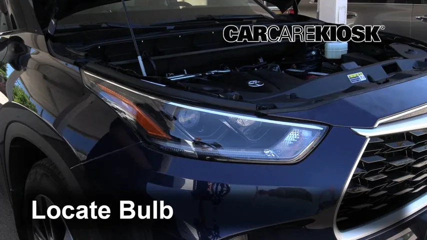 2021 Toyota Highlander XLE 3.5L V6 Éclairage Feux de route (remplacer l'ampoule)